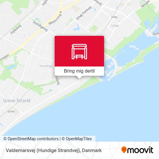 Valdemarsvej (Hundige Strandvej) kort