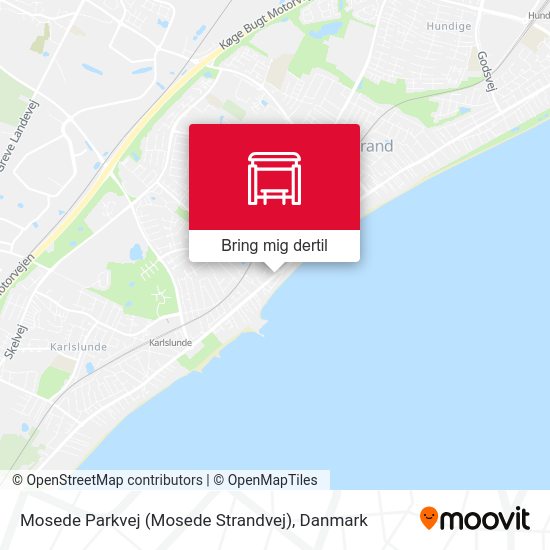 Mosede Parkvej (Mosede Strandvej) kort