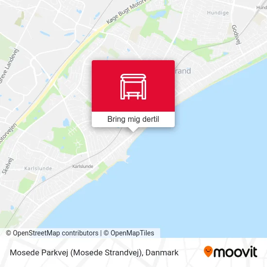 Mosede Parkvej (Mosede Strandvej) kort
