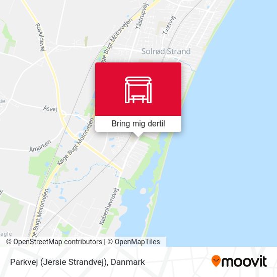 Parkvej (Jersie Strandvej) kort