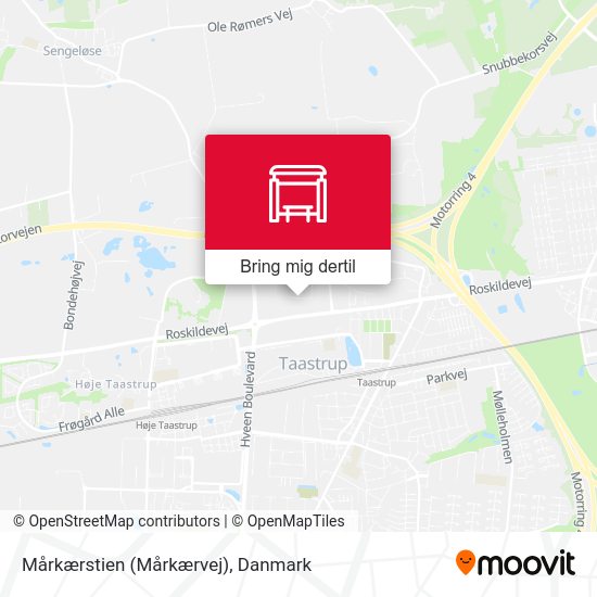 Mårkærstien (Mårkærvej) kort