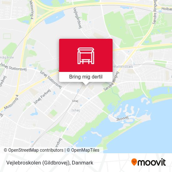 Vejlebroskolen (Gildbrovej) kort