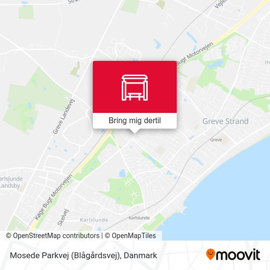Mosede Parkvej (Blågårdsvej) kort