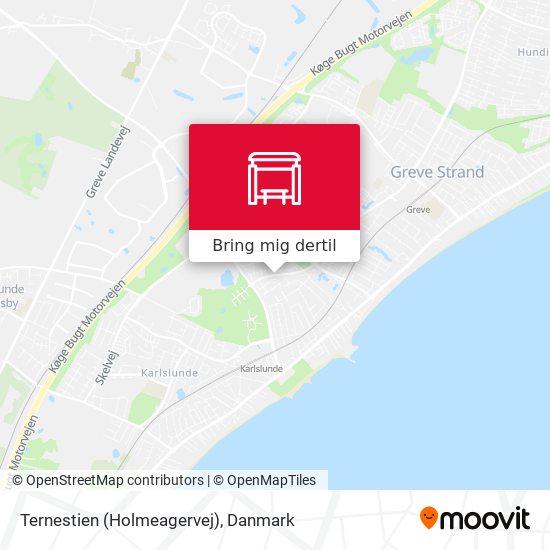 Ternestien (Holmeagervej) kort