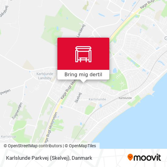 Karlslunde Parkvej (Skelvej) kort