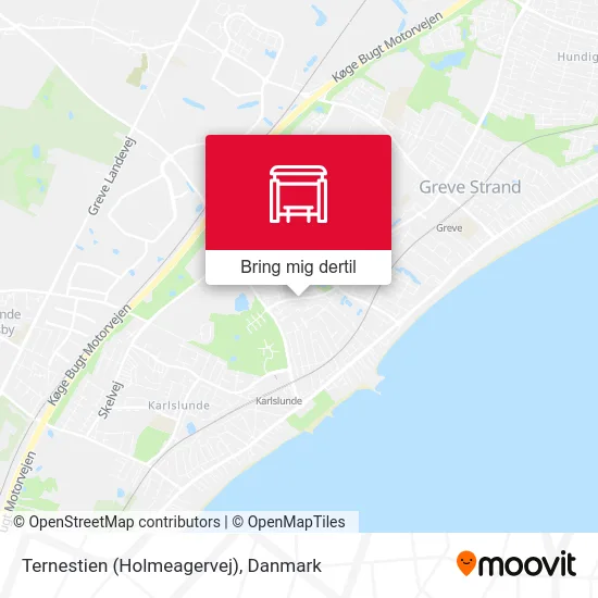 Ternestien (Holmeagervej) kort