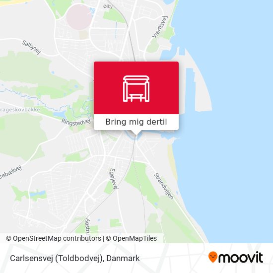 Carlsensvej (Toldbodvej) kort