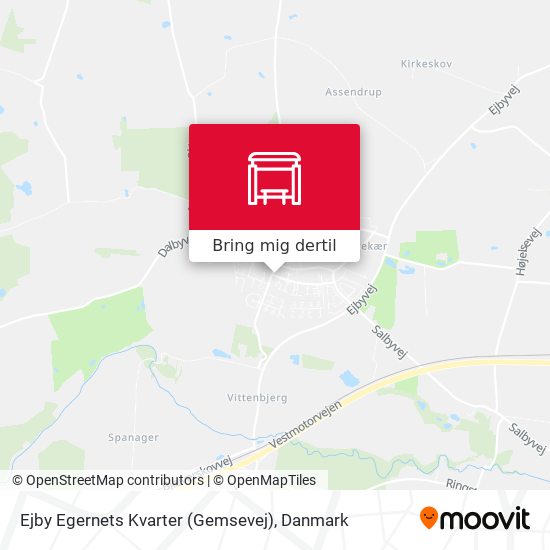 Ejby Egernets Kvarter (Gemsevej) kort