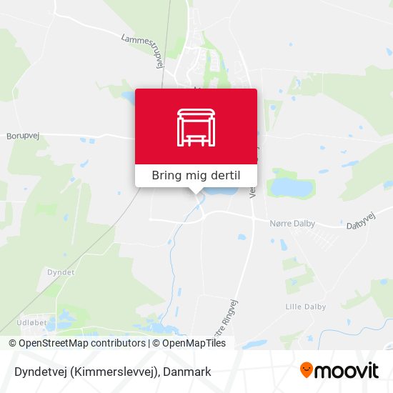 Dyndetvej (Kimmerslevvej) kort