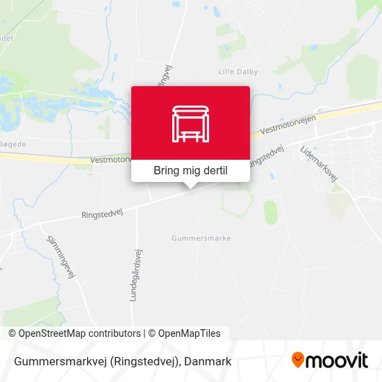 Gummersmarkvej (Ringstedvej) kort