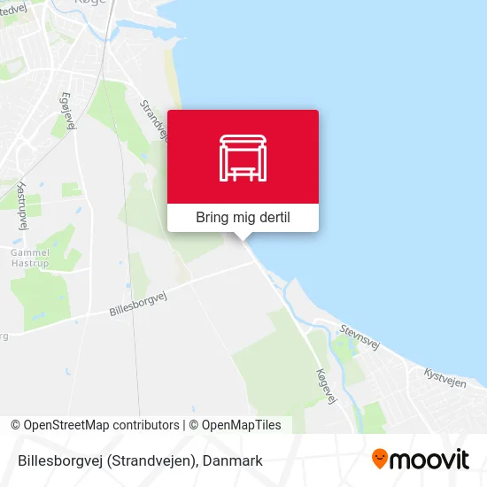Billesborgvej (Strandvejen) kort