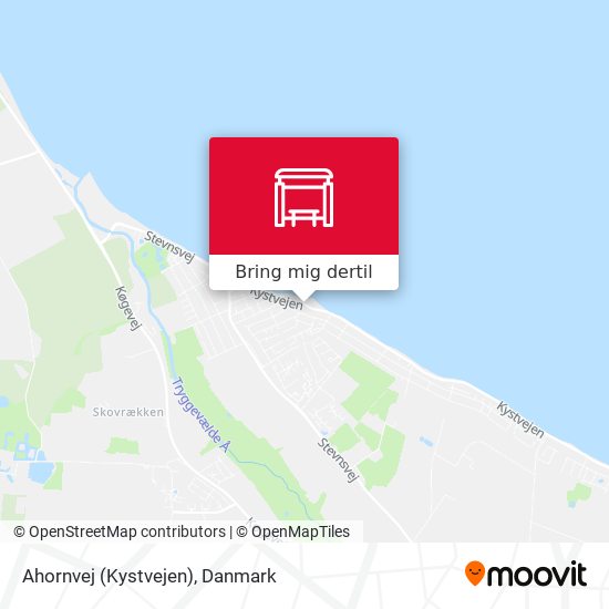 Ahornvej (Kystvejen) kort