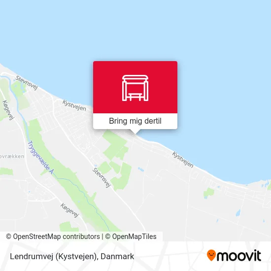 Lendrumvej (Kystvejen) kort