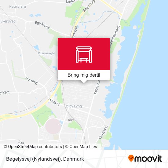 Bøgelysvej (Nylandsvej) kort