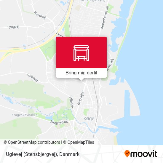 Uglevej (Stensbjergvej) kort