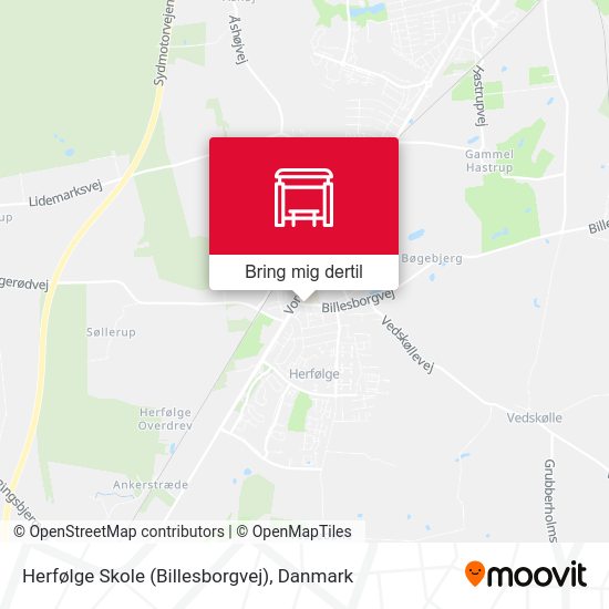 Herfølge Skole (Billesborgvej) kort