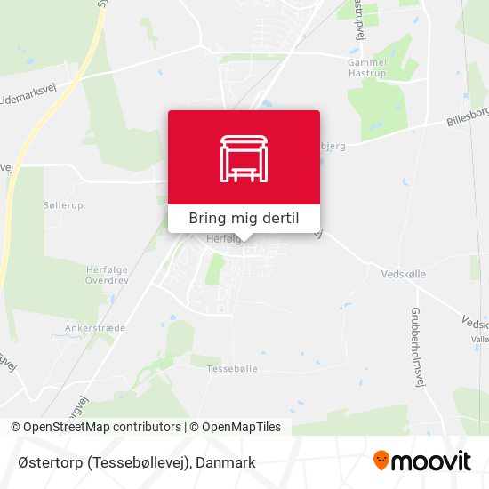 Østertorp (Tessebøllevej) kort