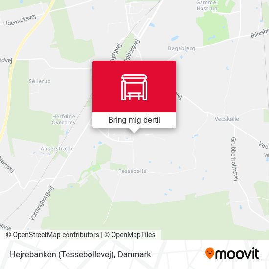 Hejrebanken (Tessebøllevej) kort