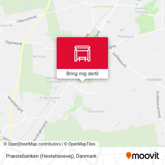 Præstebanken (Hestehavevej) kort