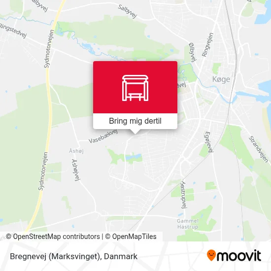 Bregnevej (Marksvinget) kort