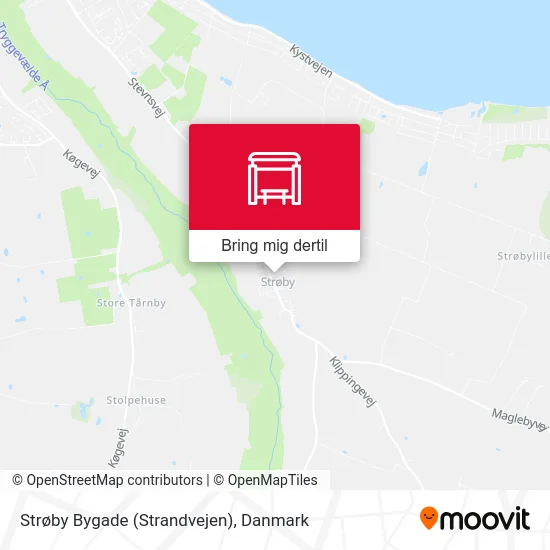 Strøby Bygade (Strandvejen) kort