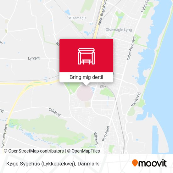 Køge Sygehus (Lykkebækvej) kort