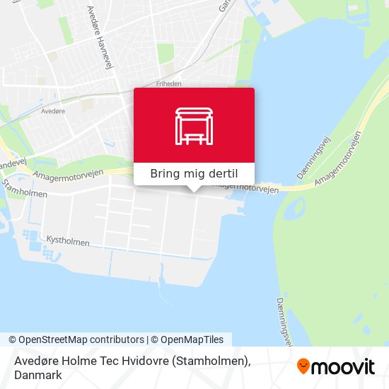 Avedøre Holme Tec Hvidovre (Stamholmen) kort