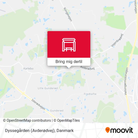 Dyssegården (Avderødvej) kort