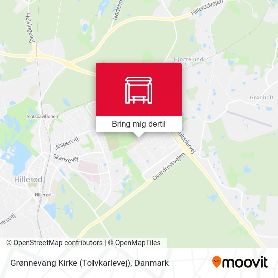 Grønnevang Kirke (Tolvkarlevej) kort