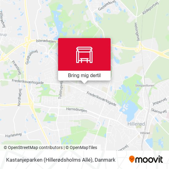Kastanjeparken (Hillerødsholms Allé) kort