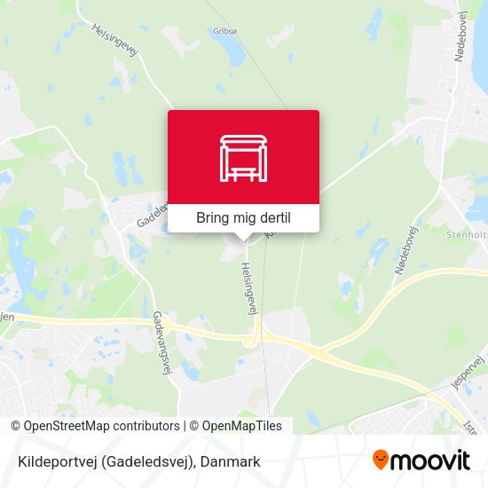 Kildeportvej (Gadeledsvej) kort
