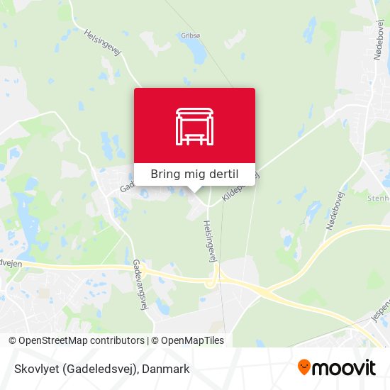 Skovlyet (Gadeledsvej) kort