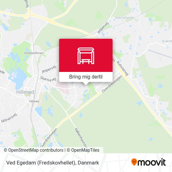 Ved Egedam (Fredskovhellet) kort