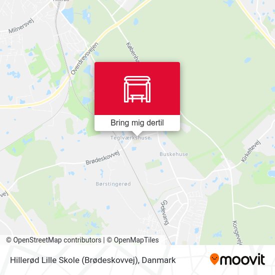 Hillerød Lille Skole (Brødeskovvej) kort