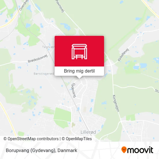 Borupvang (Gydevang) kort