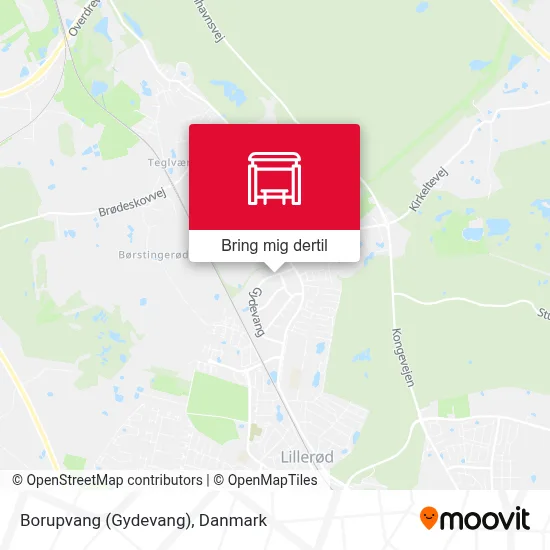 Borupvang (Gydevang) kort