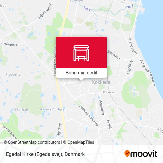 Egedal Kirke (Egedalsvej) kort