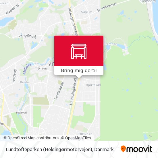 Lundtofteparken (Helsingørmotorvejen) kort