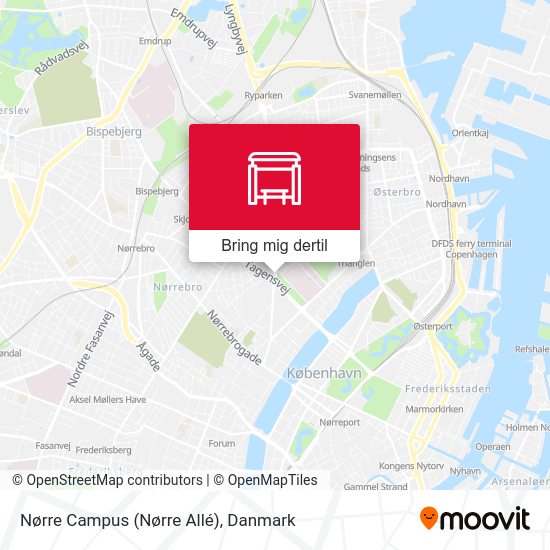 Nørre Campus (Nørre Allé) kort