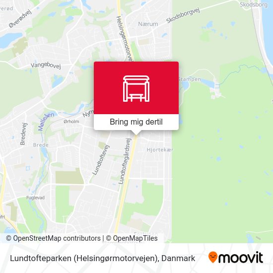 Lundtofteparken (Helsingørmotorvejen) kort