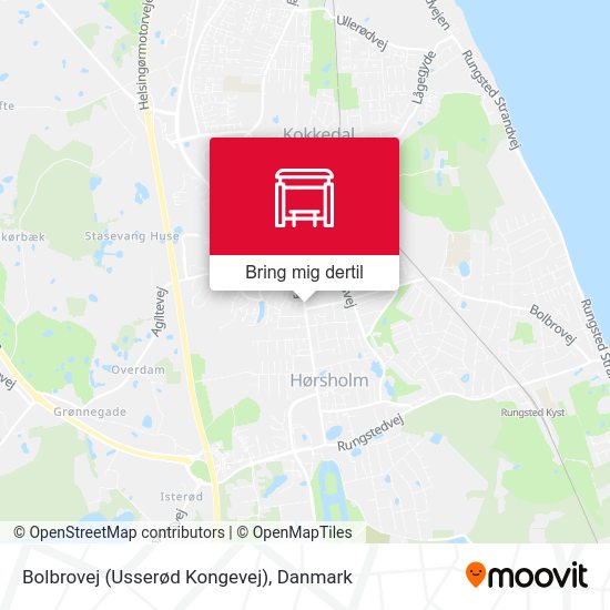 Bolbrovej (Usserød Kongevej) kort