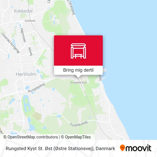 Rungsted Kyst St. Øst (Østre Stationsvej) kort