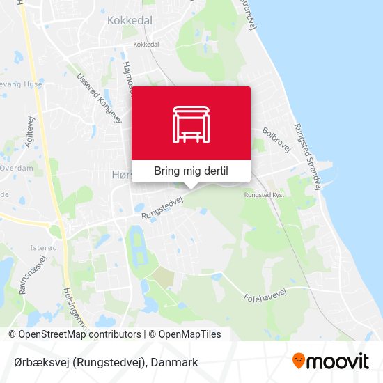 Ørbæksvej (Rungstedvej) kort