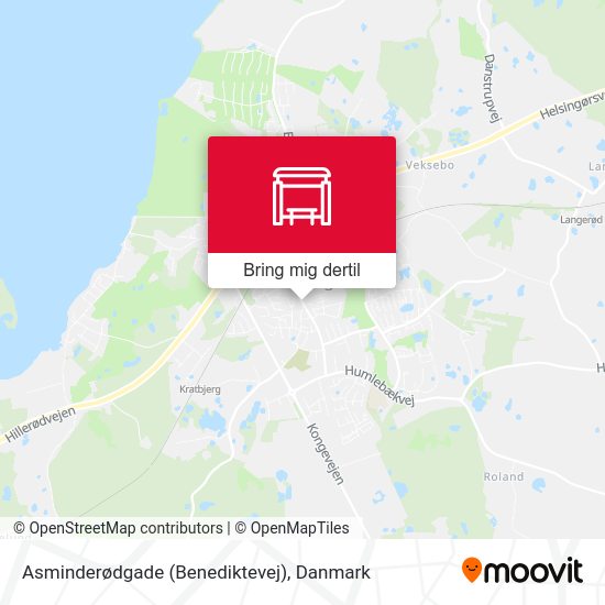 Asminderødgade (Benediktevej) kort