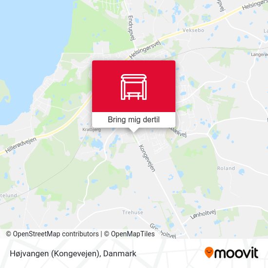Højvangen (Kongevejen) kort