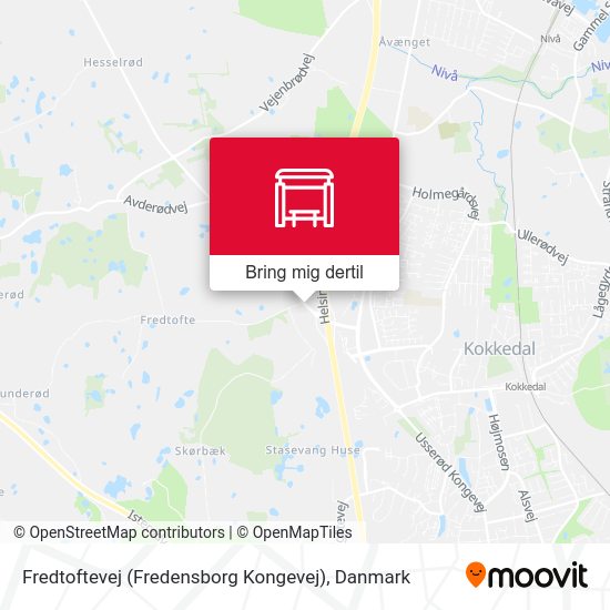Fredtoftevej (Fredensborg Kongevej) kort