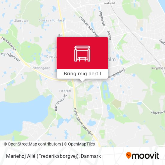 Mariehøj Allé (Frederiksborgvej) kort