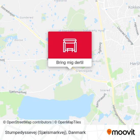 Stumpedyssevej (Sjælsmarkvej) kort