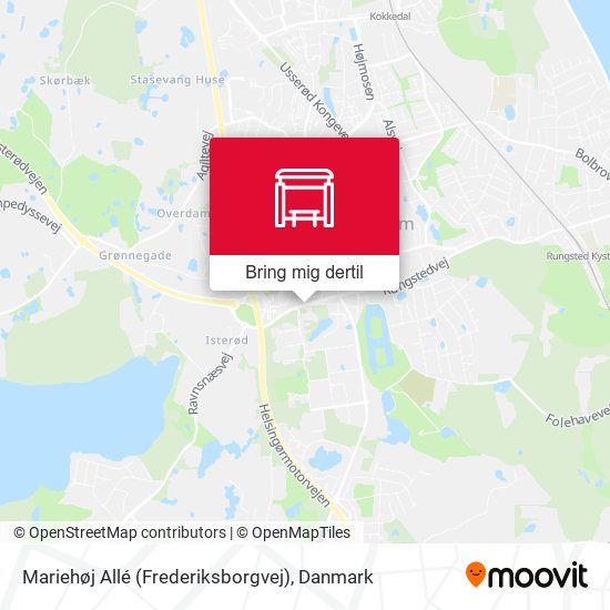 Mariehøj Allé (Frederiksborgvej) kort