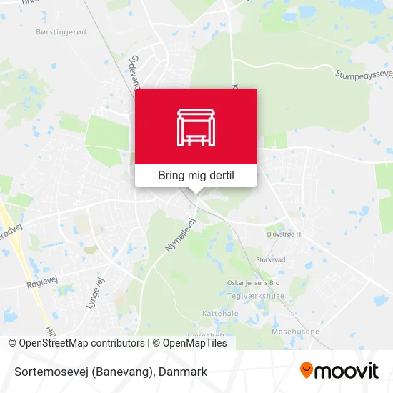 Sortemosevej (Banevang) kort